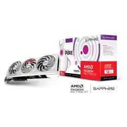 Sapphire Radeon RX 7700 XT PURE Beyaz 12GB GDDR6 192 Bit Ekran Kartı