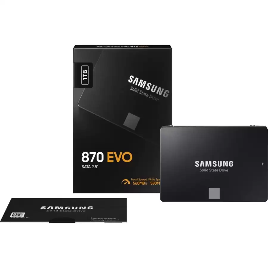 Samsung 1 TB 870 Evo MZ-77E1T0BW 2.5 SATA 3.0 SSD