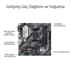 Asus PRIME B550M-A AMD AM4 DDR4 Micro ATX Anakart