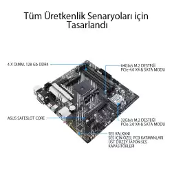 Asus PRIME B550M-A AMD AM4 DDR4 Micro ATX Anakart