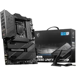 MSI MEG Z590 UNIFY SOKET 1200 DDR4 5600 (OC) PCI-E Gen 4 M.2 USB3.2 1x 2.5G LAN Wi-Fi 6 ATX