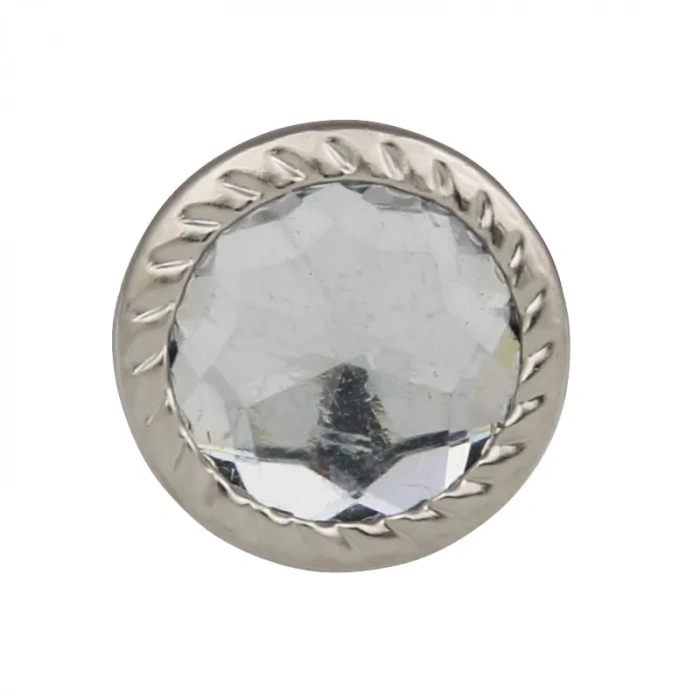 Dekoratif Parlak Taşlı Kabara Raptiye 17 Mm - 50