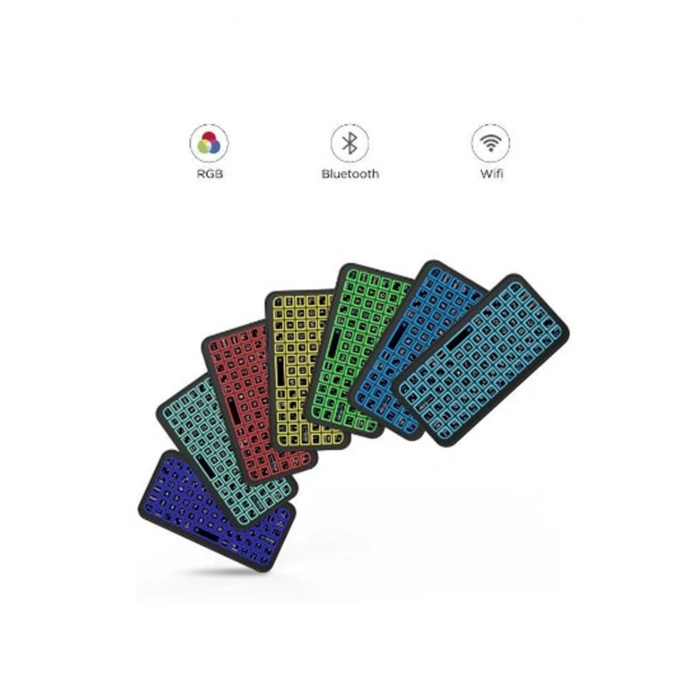 Mini Klavye Smarttv Işıklı Bluetooth Kablosuz Televizyon Ps3 Dizüstü Tabletler Ve Telefonlar İçin