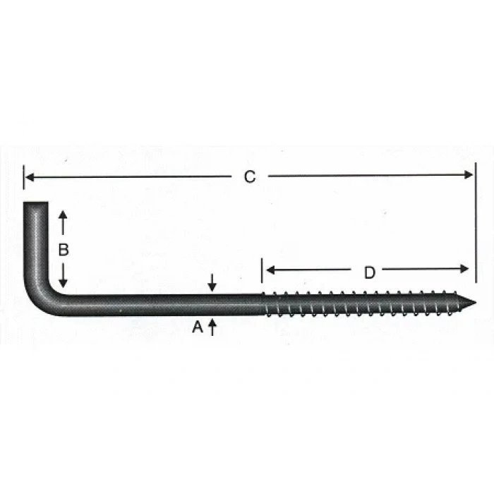 Vidalı Korniş Çivi No:5 - 4x50 - 10 Adet