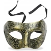 Altın Eskitme Yüz Maskesi - Antik Tarz Balo Maskesi