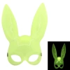 Karanlıkta Parlayan Fosforlu Tavşan Maskesi – Glow Bunny Masquerade Maske (32x22 Cm)