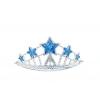 Mavi Yıldız Taşlı Plastik Kraliçe Prenses Elsa Tacı Çocuk Boy