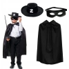 Zorro Pelerini Şapkası Ve Maske Seti Çocuk Boy