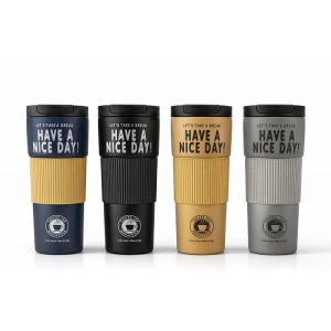 600 Ml Have A Nice Day 600 Ml Çift Katmanlı Paslanmaz Çelik Termos Mug Alk4624