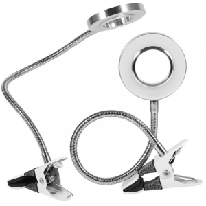 8x Büyütmeli Mandallı, Usb Girişli Masa Lambalı, Okuma Ve Güzellik Salon İçin Büyüteç 2088a