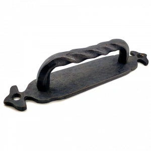 Antika Tarz Dekoratif Pirinç Burgulu Çekme Kol - 148x33 Mm, Oksit