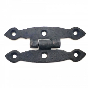 Antika Tarz Dekoratif Pirinç Dar Menteşe - 75x39 Mm, Oksit