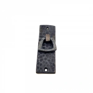 Antika Tarz Dekoratif Pirinç Dik Dövme Mobilya Kulbu - 90x31 Mm, Oksit