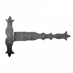 Antika Tarz Dekoratif Pirinç Kuyruklu Dövme Menteşe - 251x393 Mm, Oksit