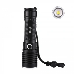 Bright Ght-5761 Xp90 Led 3 Mod Zoomlu Yağmur Suyu Geçirmez Şarjlı El Feneri 26650 Pilli