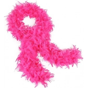 Fuşya Renk Kabarık Kalın Otriş Boa Tüy 6 Cm Genişlik 180-200 Cm Uzunluk