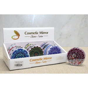 Mandala Desenli Hareketli Sulu El Aynası Alk4580