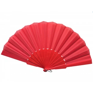 Plastik Kumaş Yelpaze 12li Kırmızı