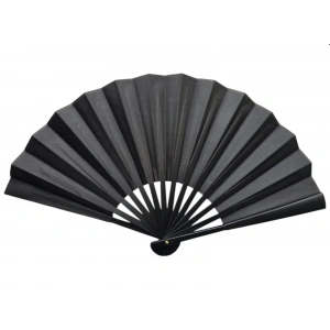 Plastik Kumaş Yelpaze 12li Siyah