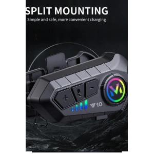 Y10 Kask Kulaklık Bluetooth Motosiklet Kulaklık 5,3 Bluetooth Intercom Motorsiklet Kulaklık