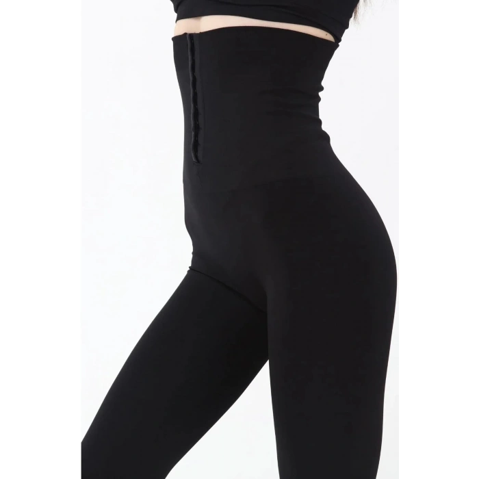 2 Beden Incelten Yüksek Bel Agraflı Korse Tayt