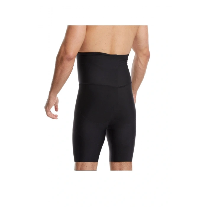 Erkek Göbek Düzleştirici Sıkılaştırıcı Yüksek Bel Silikonlu Boxer Korse