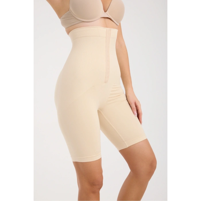 Agraflı Sıkılaştırıcı Vücut Şekillendirici Anında Inceltici Kopçalı Şort Korse