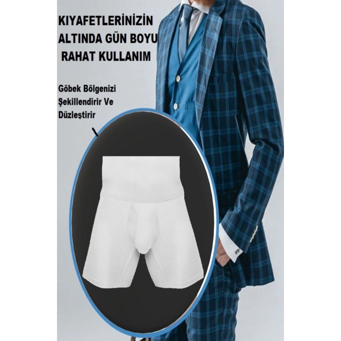 Erkek Bel ,Göbek Inceltici Ve Sıkılaştırıcı Spor Boxer Korse
