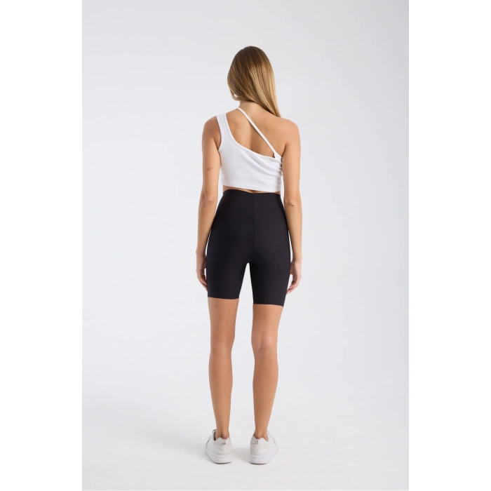 Yüksek Bel Sıkılaştırıcı Ve Toparlayıcı Lazer Kesim Şort Korse