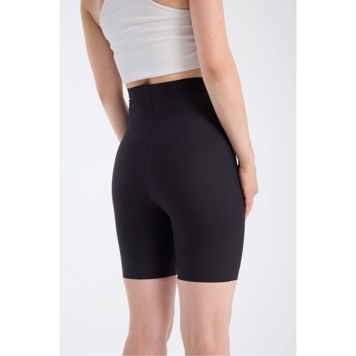 Silikon Bantlı Yüksek Bel Etkili Toparlayıcı Lazer Kesim İz Yapmayan Hayalet Paçalı Korse