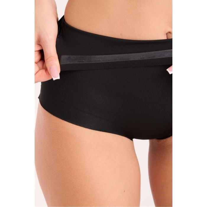 Lazer Kesim Yüksek Bel Bato Külot Korse Toparlayıcı ve Silikonlu Kaymaz Model