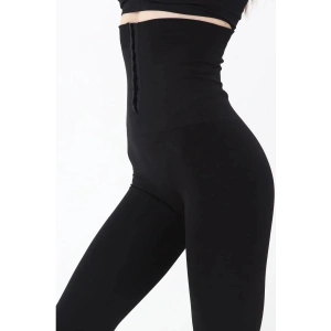 2 Beden Incelten Yüksek Bel Agraflı Korse Tayt