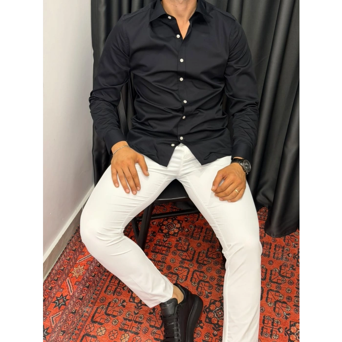 PARAŞÜT KUMAŞ PANTOLON BEYAZ
