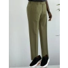 Haki Renk Kumaş Pantolon Slim Fit