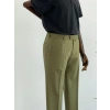 Haki Renk Kumaş Pantolon Slim Fit