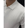 Beyaz Polo Yaka Triko