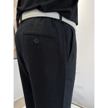 SİYAH KETEN PANTOLON