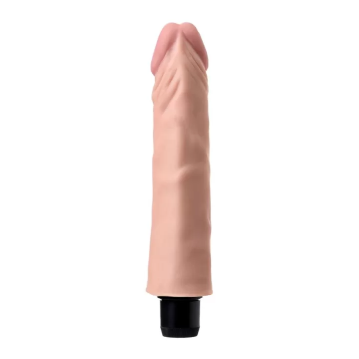 21cm Gerçekçi Titreşimli Yumuşak Dokulu Dildo Vibratör