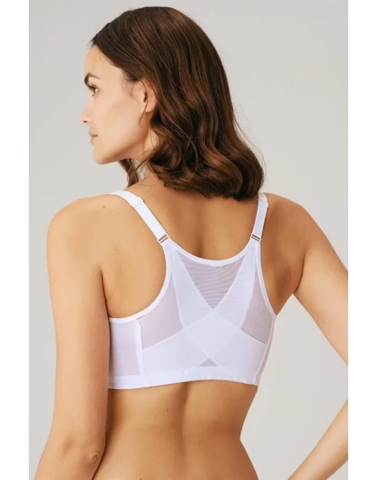 Kadın Toparlayıcı Minimizer Balensiz Desteksiz Dolgusuz Önden Açılan Sırt Destekli Medikal Sütyen (3651) Anıl