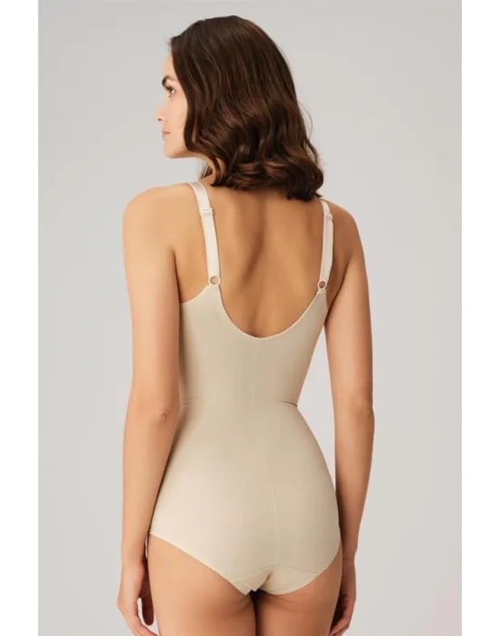 Kadın Toparlayıcı Vücut İnceltici Dikişli Alttan Kancalı Sıkı Badi Korse (5204)