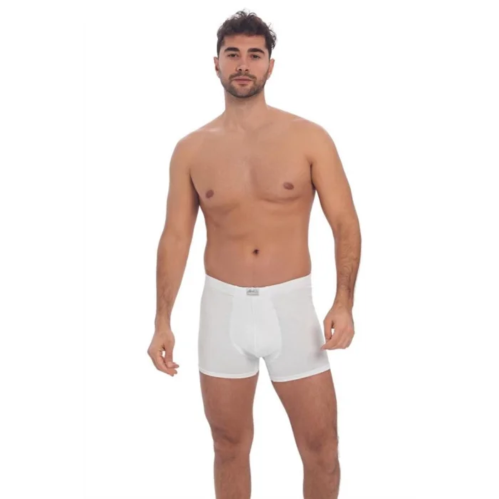 Erkek Pamuklu Geniş Bel Lastikli Klasik Bokser (0027)