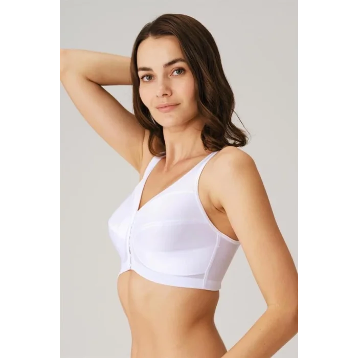 Kadın Toparlayıcı Minimizer Balensiz Desteksiz Dolgusuz Önden Açılan Sırt Destekli Medikal Sütyen (3651) Anıl