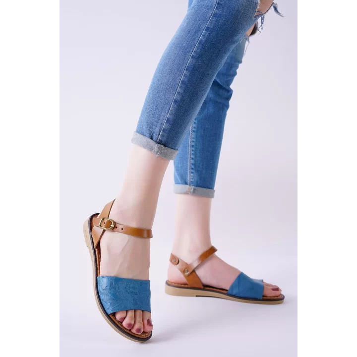 Cardi Mavi Cilt Sandalet