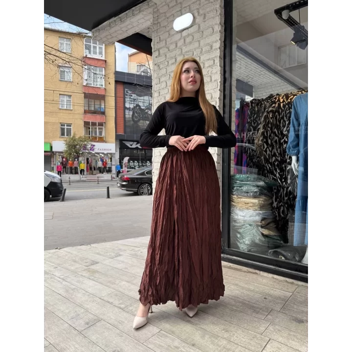 Kraş etek kahve
