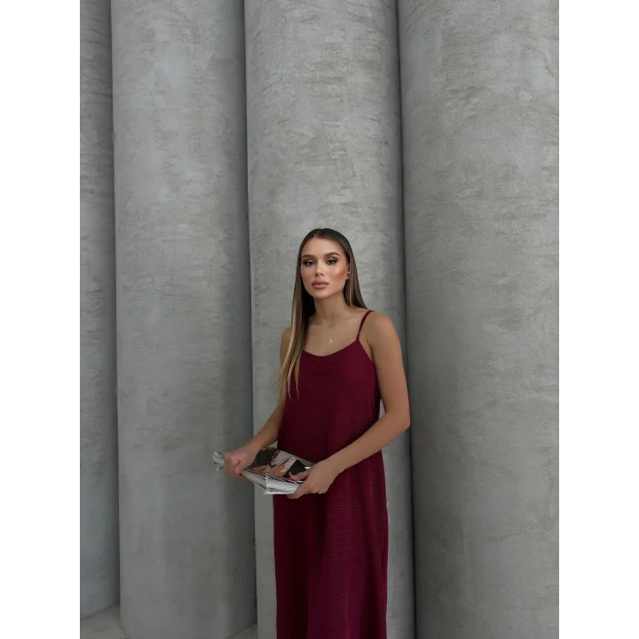 Piliseli uzun elbise