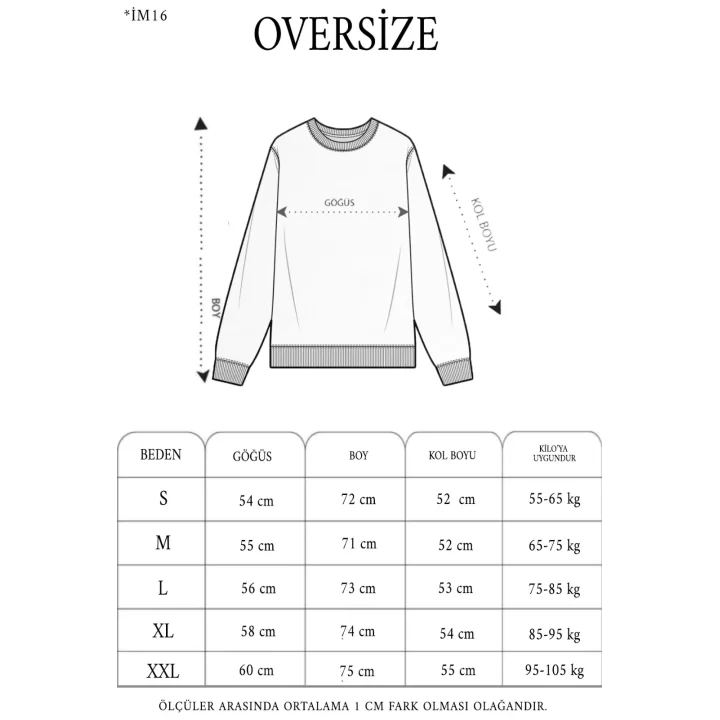 Unisex Üç İplik Parçalı Yakalı SweatShirt - Mavi