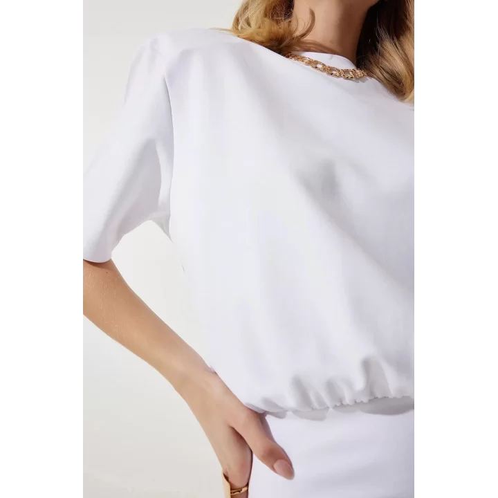 Vatkalı kısa elbise