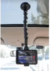 Akrobat Vantuzlu Teleskobik Telefon Tutucu - Siyah