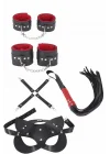 Arias Closet 4lü Kol Bacak Kırbaç Maske Deri Aksesuar Set