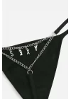 Arias Closet Arkası Sexy Yazılı Zincirli Fantezi Tanga Külot